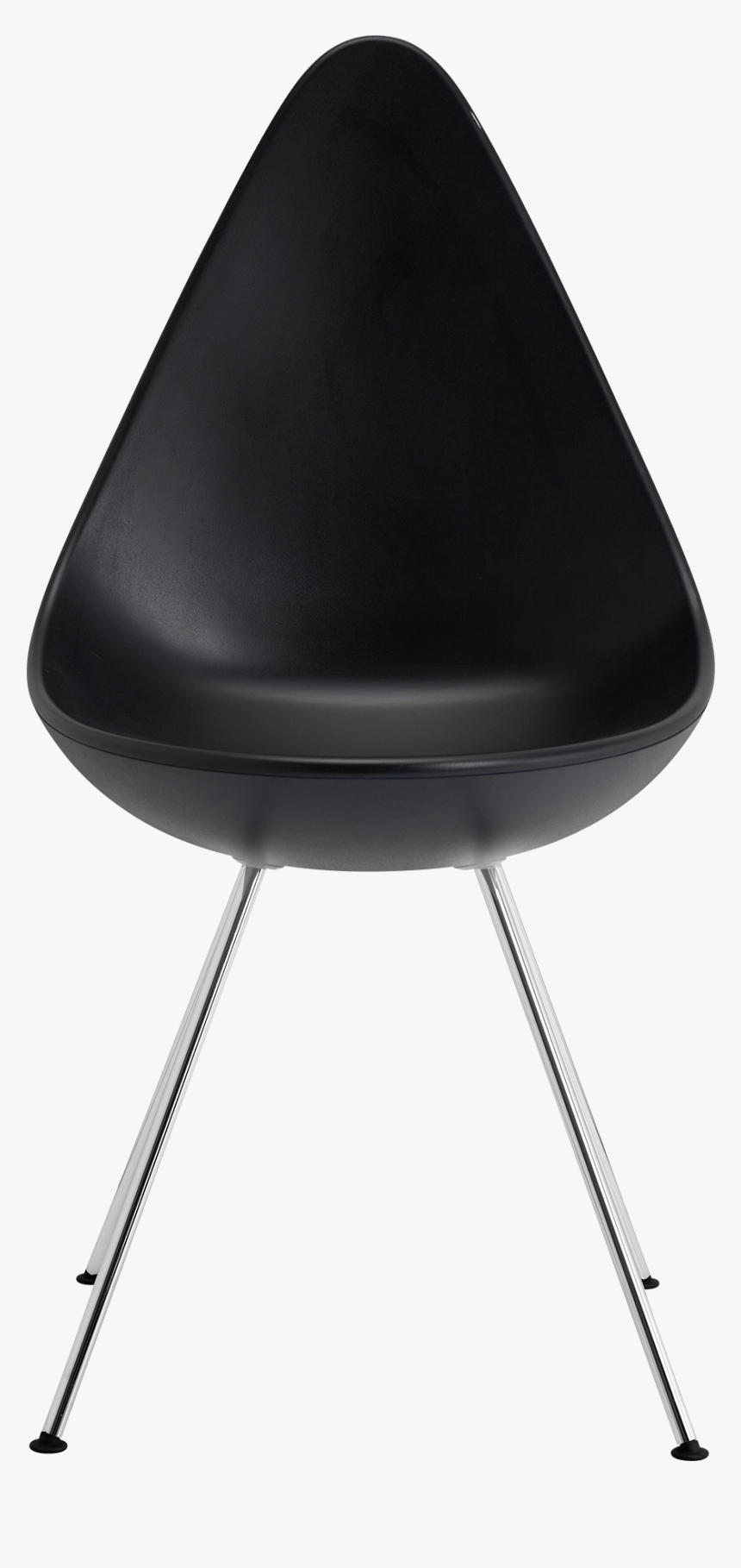 The Drop Chair Arne Jacobsen Black Monochrome Base - Arne Jacobsen Drop Chair, HD Png Download, Free Download