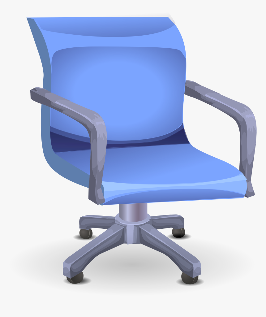 Blue Office Chair Clip Arts - Blue Spinny Chair Png Transparent, Png Download, Free Download