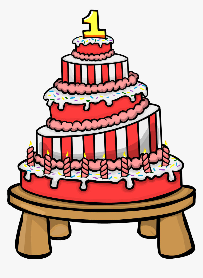 Club Penguin Rewritten Wiki - Birthday Cake, HD Png Download, Free Download
