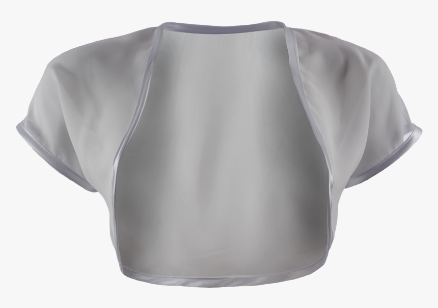 Women"s Silver/grey Chiffon Bolero - Blouse, HD Png Download, Free Download