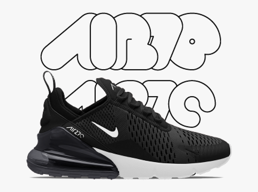 Nike Air Max 270 All Black Mens, HD Png Download, Free Download