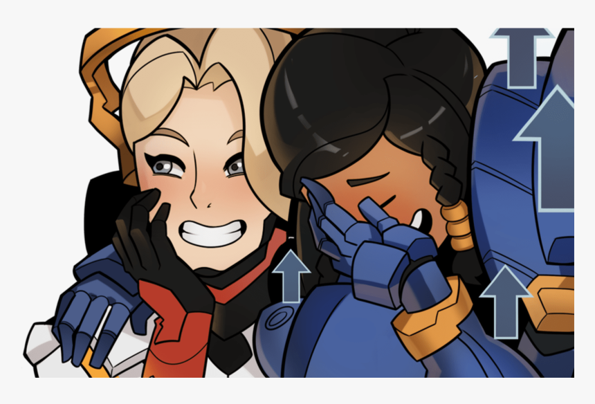 Laughing Girls Illustration Pharmercy Know Your Meme - Pharah Memes, HD Png Download, Free Download