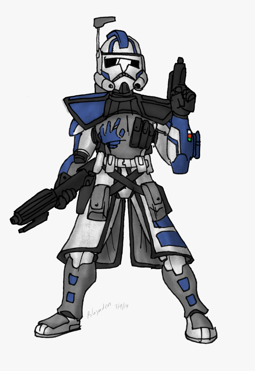 Arc Trooper Echo Cartoon , Png Download - Clone Arc Trooper 501st, Transparent Png, Free Download
