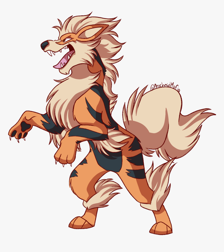 Arcanine Commission - Cartoon, HD Png Download, Free Download