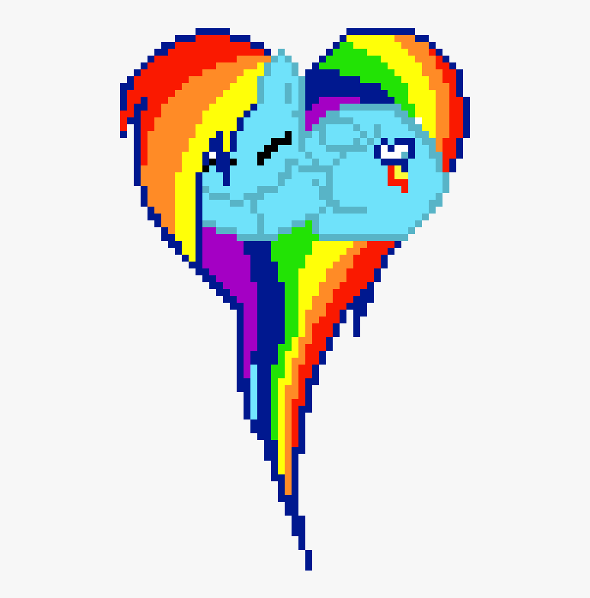 Rainbow Dash Pixel Art, HD Png Download, Free Download