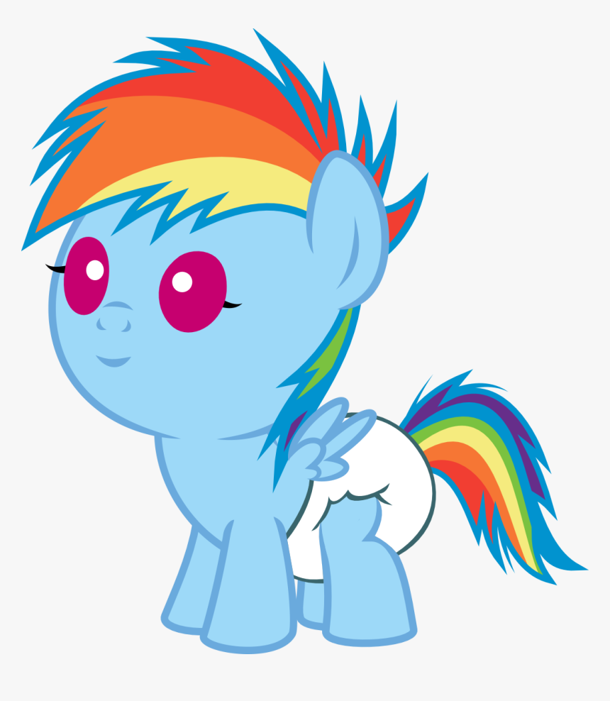 Baby Rainbow Dash - Baby Rainbow Dash Png, Transparent Png, Free Download