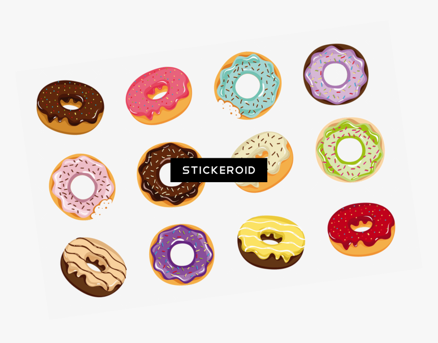 Donuts Doughnut Food - Transparent Background Donut Clip Art, HD Png Download, Free Download