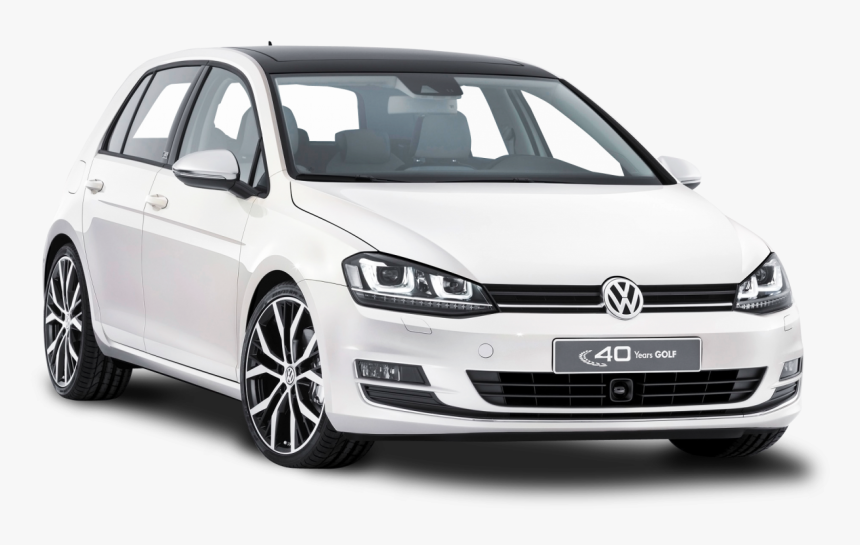 White Volkswagen Golf Car Png Image - Volkswagen Golf Png, Transparent Png, Free Download