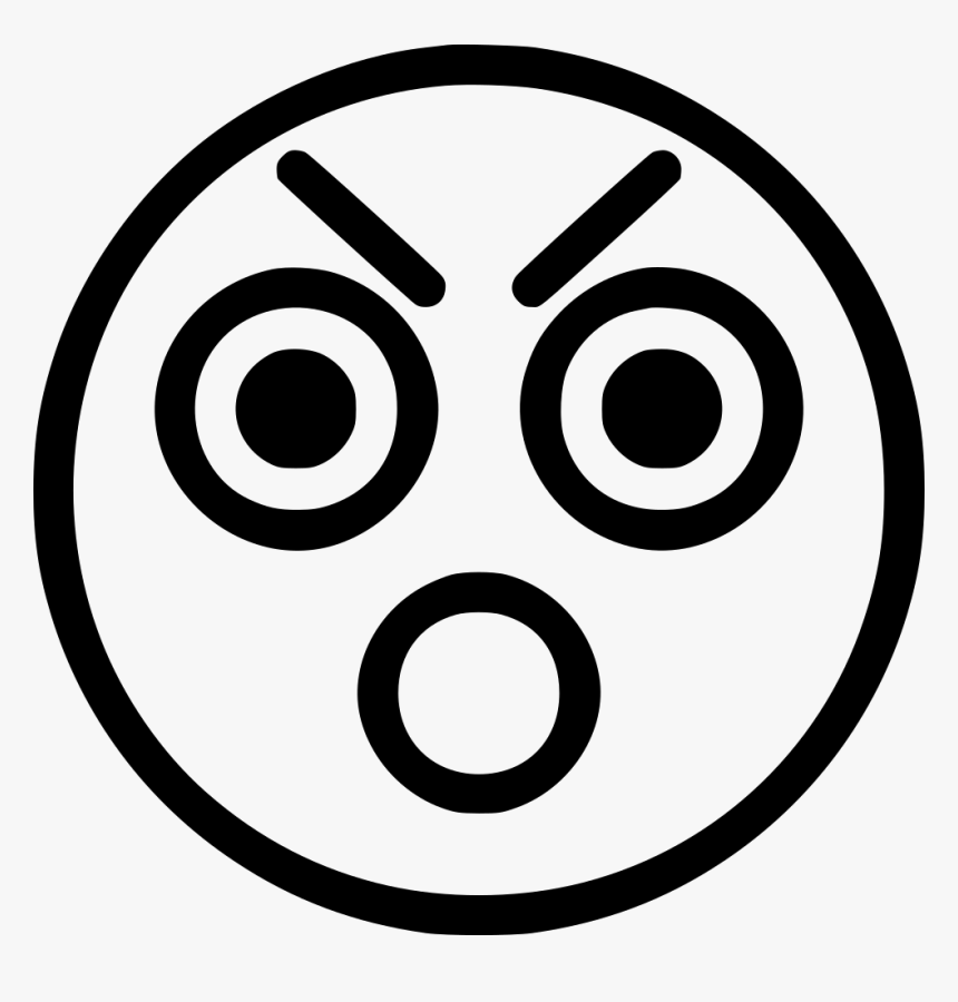 Boo - Anrgy Face Svg, HD Png Download, Free Download