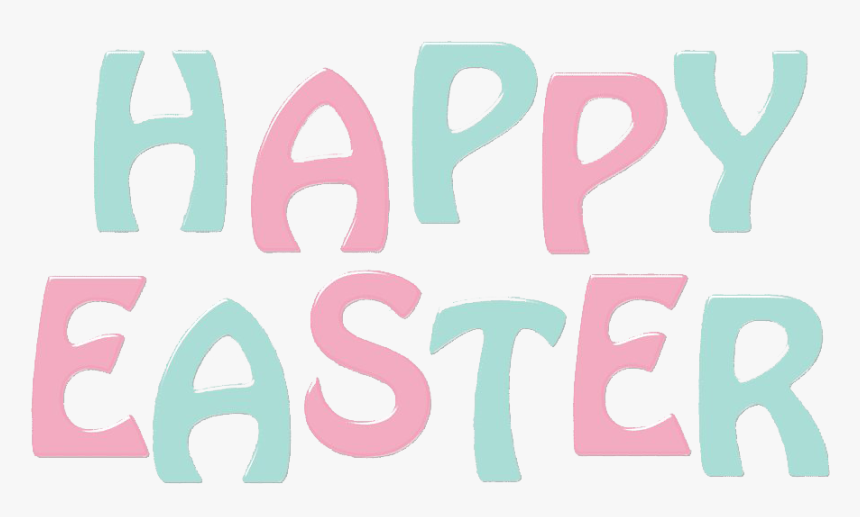 Happy Easter Logo Word Png Transparent - Happy Easter The Word, Png Download, Free Download