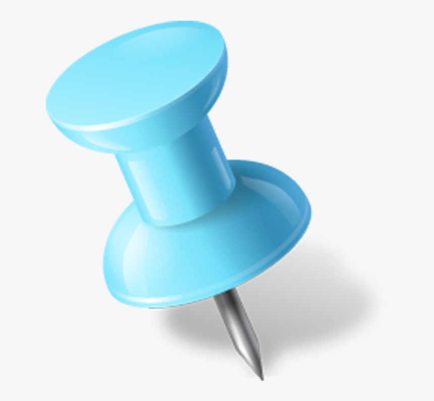 Transparent Pushpin Png - Transparent Background Blue Push Pin, Png Download, Free Download