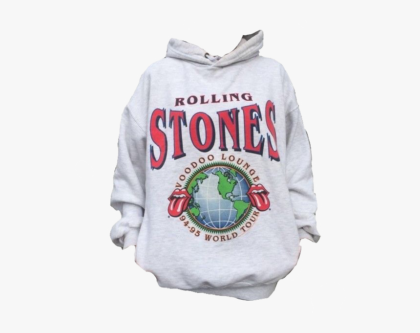 White Rolling Stones Hoodie, HD Png Download, Free Download
