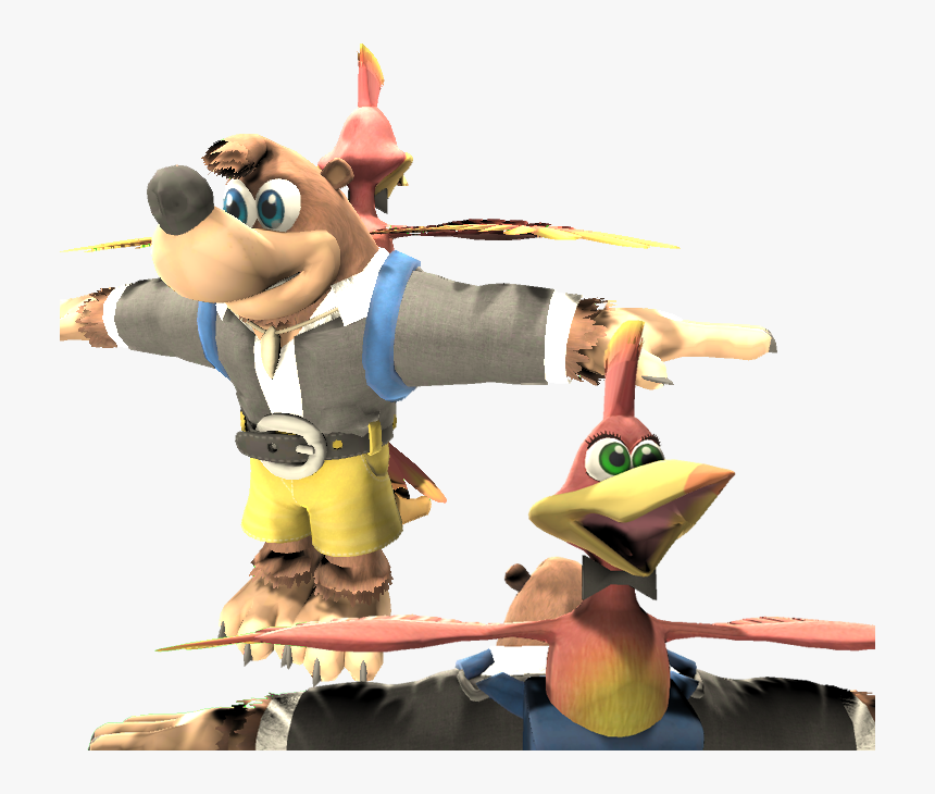 Download Zip Archive - Banjo Kazooie Smash Model, HD Png Download, Free Download