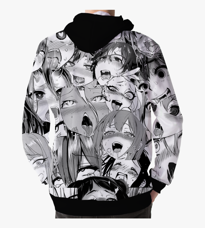 All Over Print Hoodie - Aesthetic Ahegao Hoodie, HD Png Download, Free Download