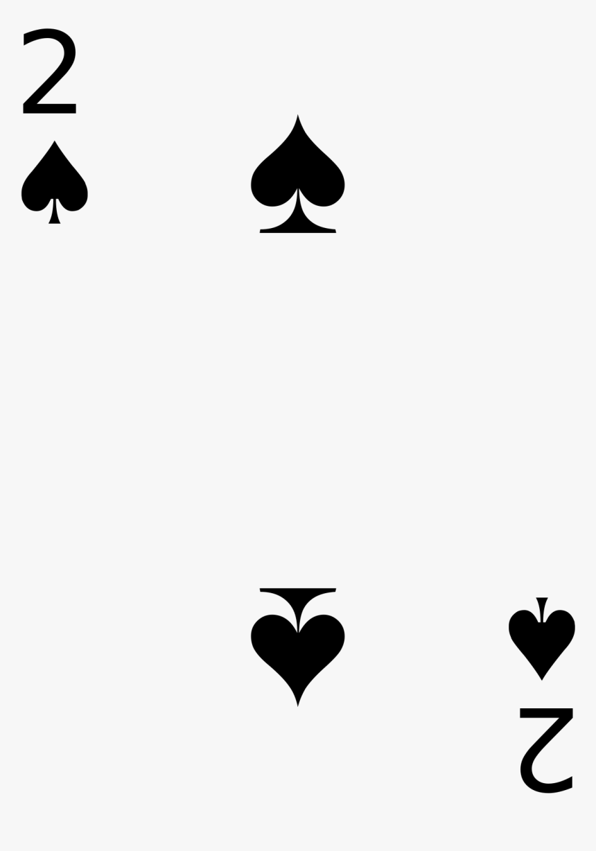 Two Of Spades Card, HD Png Download, Free Download