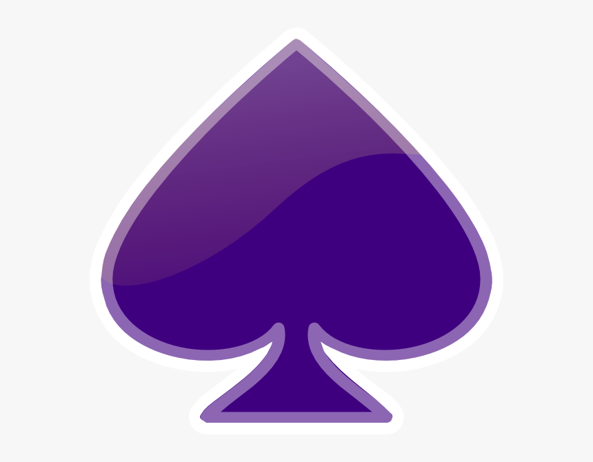 Spade3 Clip Art - Spade Symbol Purple Png, Transparent Png, Free Download