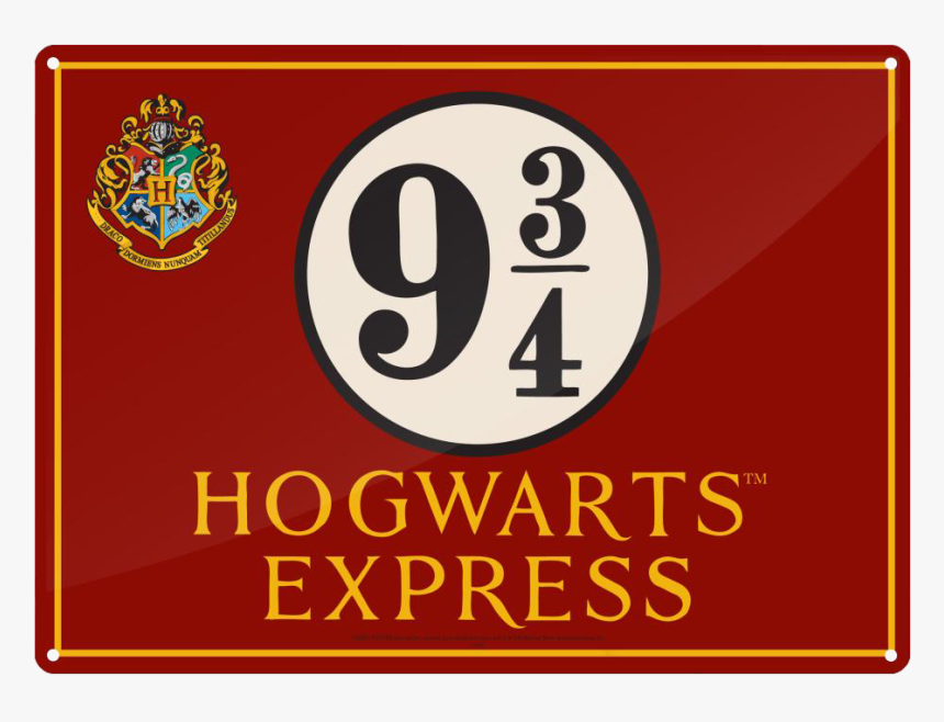 Hogwarts Express Tin Sign - Hogwarts Express Platform 9 3 4, HD Png Download, Free Download