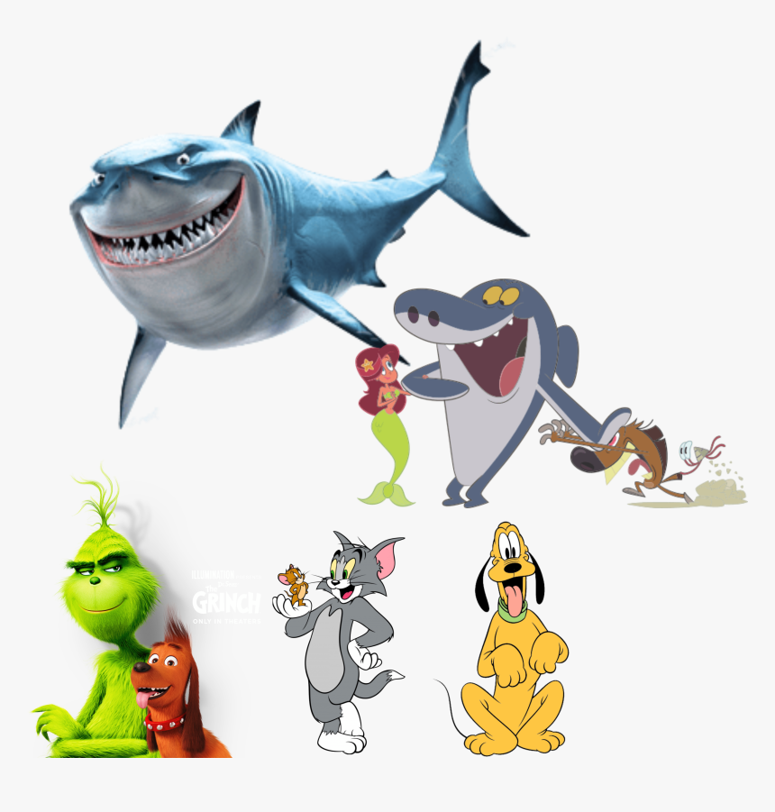 #sharksticker #picsart @picsart Https - Finding Nemo Bruce Clipart, HD Png Download, Free Download