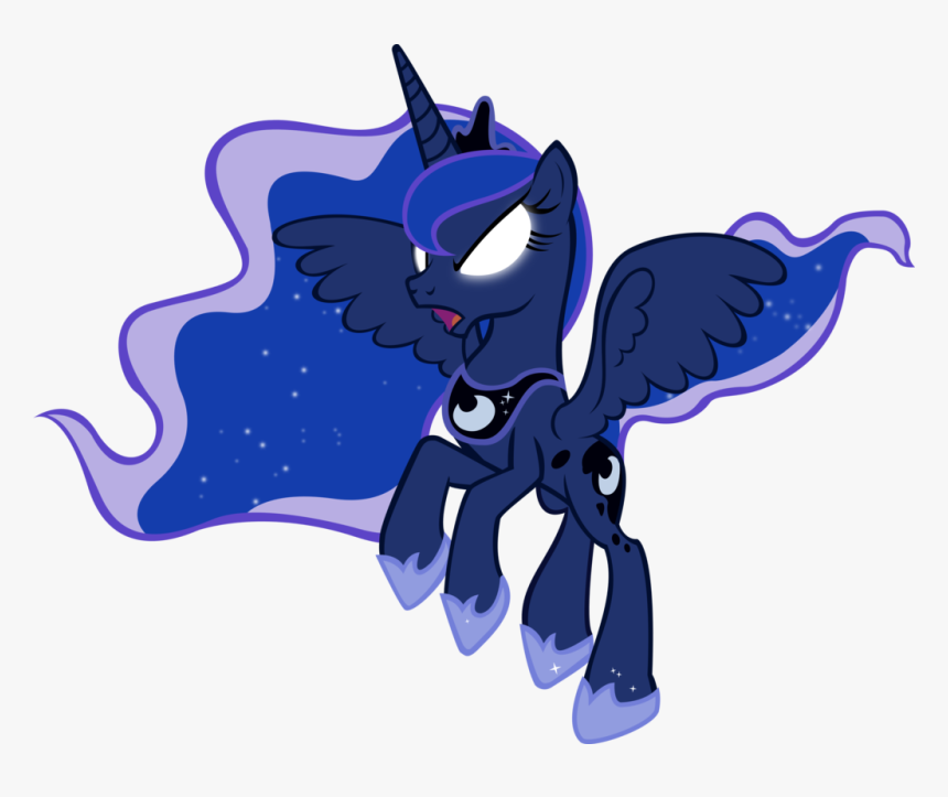 Fanmade Luna Taking Flight With Glowing Eyes - Princess Luna, HD Png Download, Free Download