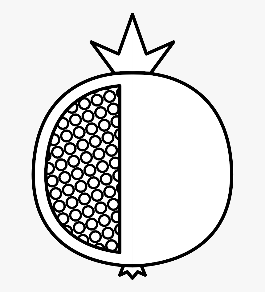 Pomegranate Icon White - Plate, HD Png Download, Free Download