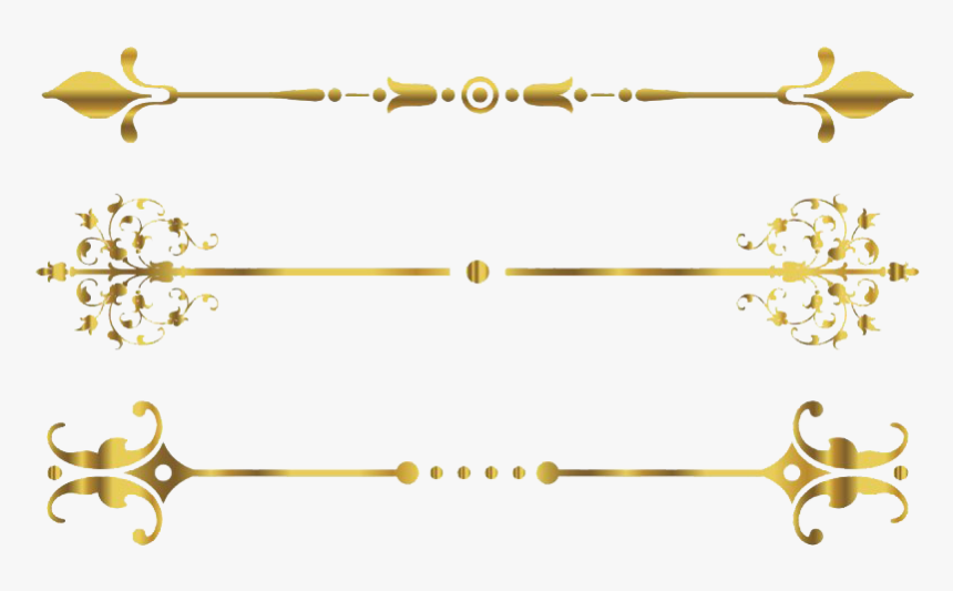 Gold Line Transparent Background - Golden Line Design Png, Png Download, Free Download
