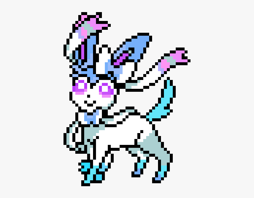 Pokemon Sylveon Pixel Art, HD Png Download, Free Download