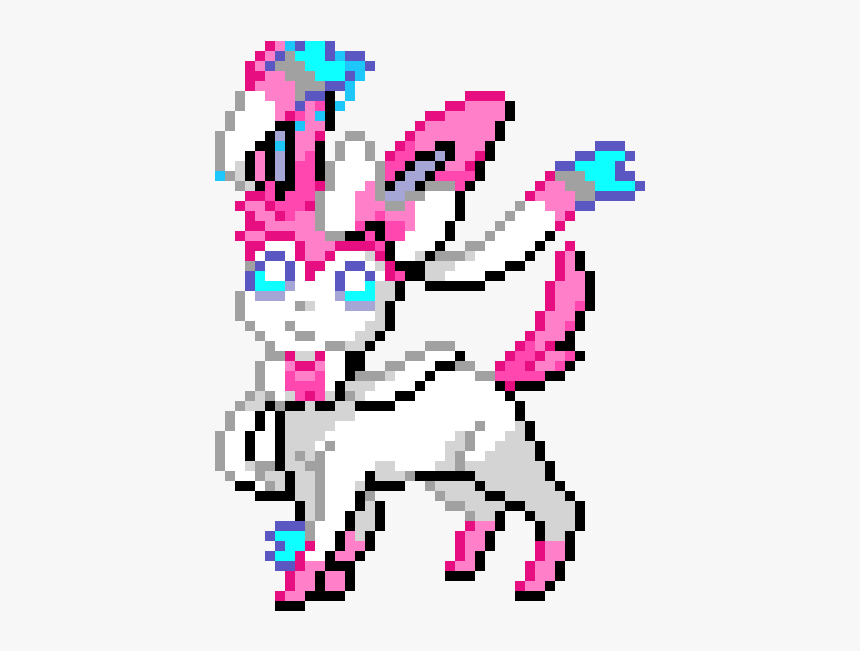 Pokemon Sylveon Pixel Art, HD Png Download, Free Download