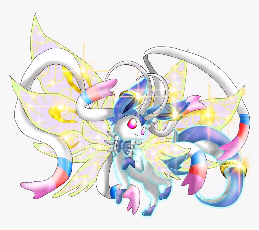 Shiny Mega Sylveon Dragon Pokédex - Shiny Eevee Mega Evolution, HD Png Download, Free Download