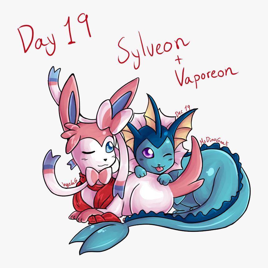 Image Result For Sylveon And Vaporeon - Pokemon Sylveon And Vaporeon, HD Png Download, Free Download