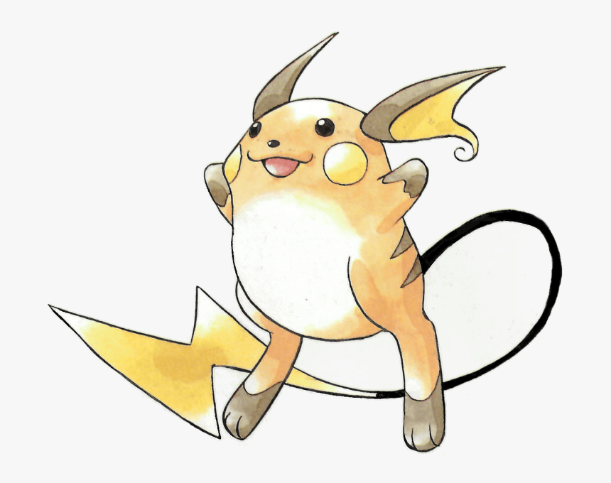 Pokemon Raichu Ken Sugimori , Png Download - Raichu Pokemon Red, Transparent Png, Free Download