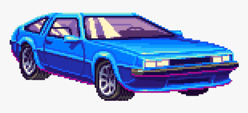 Pixel Retro Car Png Image - 8 Bit Car Png, Transparent Png, Free Download