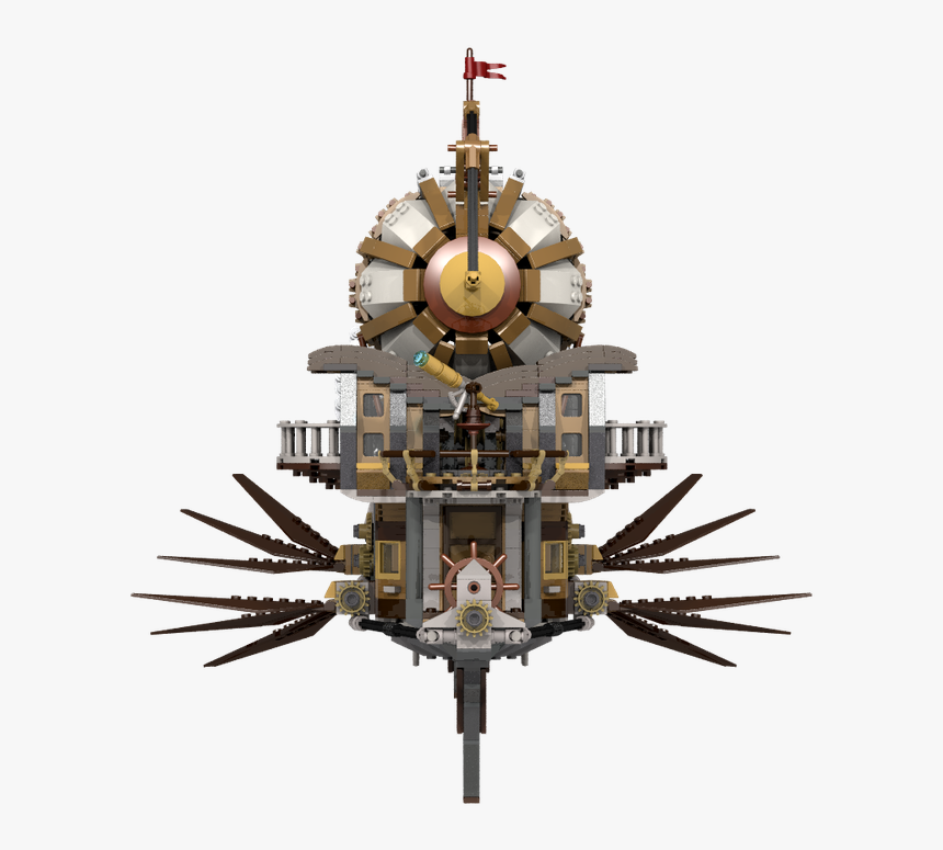 Steampunk Airship "pegasus - Quartz Clock, HD Png Download, Free Download