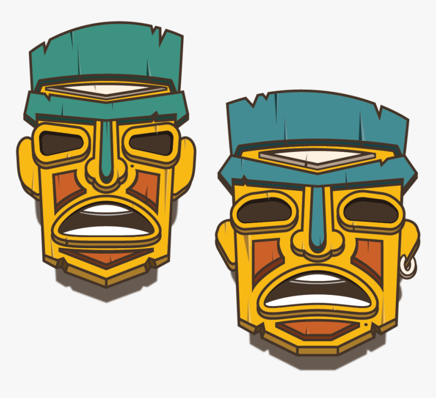 Rune Tiki Heads - Illustration, HD Png Download, Free Download