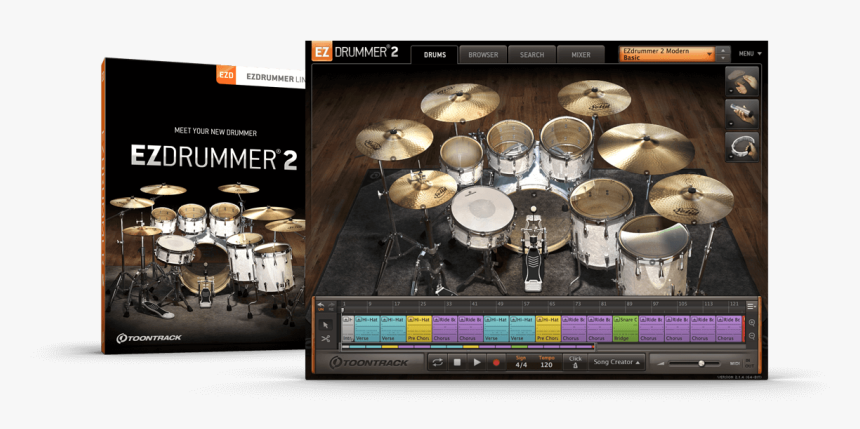 Midi Drums , Png Download - Ez Drummer, Transparent Png, Free Download