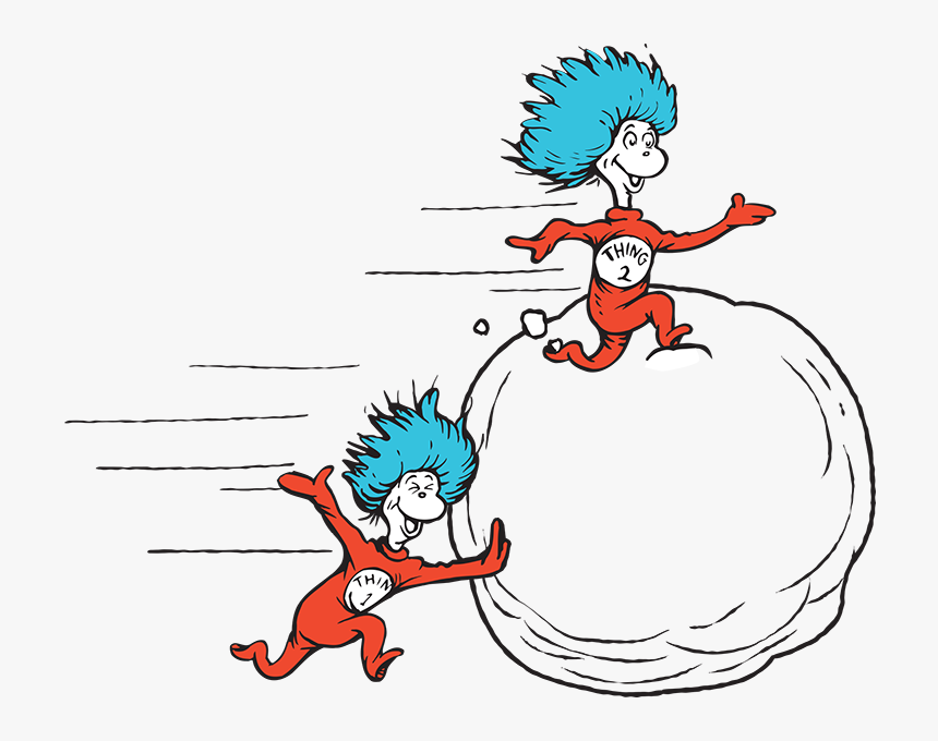Cat Thingssnowball - Dr Seuss Thing One And Thing Two, HD Png Download, Free Download