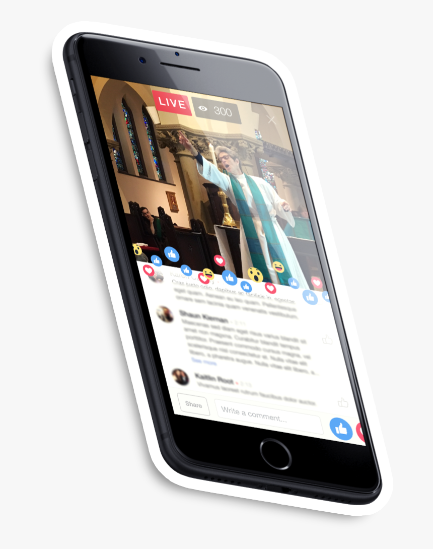 Facebook-live - Iphone, HD Png Download, Free Download