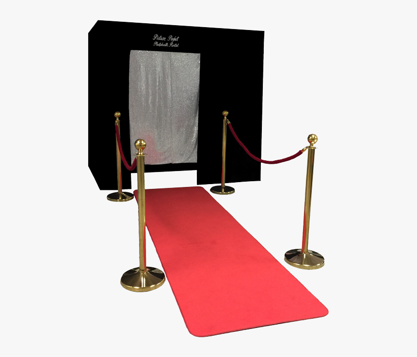 Our Big Black Photo Booth With The Red Carpet Runway - Red Carpet Photo Booth, HD Png Download, Free Download