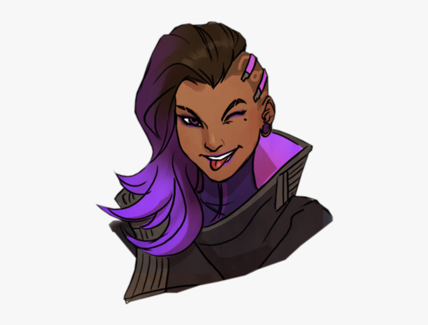 Sombra Overwatch Png - Sombra Emoji, Transparent Png, Free Download