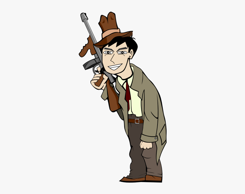 Gangster With A Gun - Gangster Donald Duck Drawing, HD Png Download, Free Download