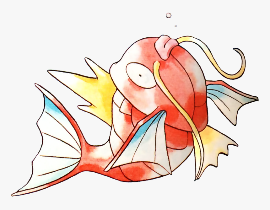 Magikarp Pokemon Red And Blue Official Art - Pokemon Red And Blue Magikarp, HD Png Download, Free Download