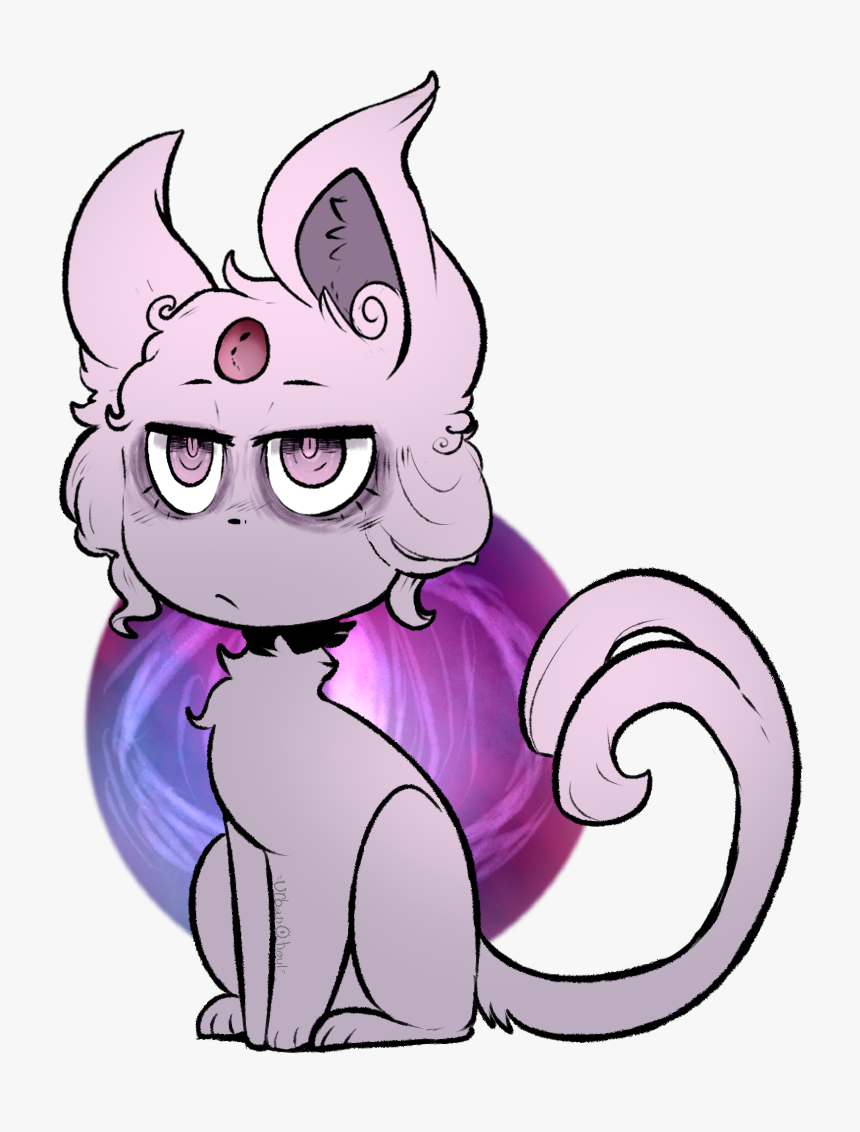 Me N My Bab Were Doodling N Espeon N Umbreon Pair Cuz - Cartoon, HD Png Download, Free Download