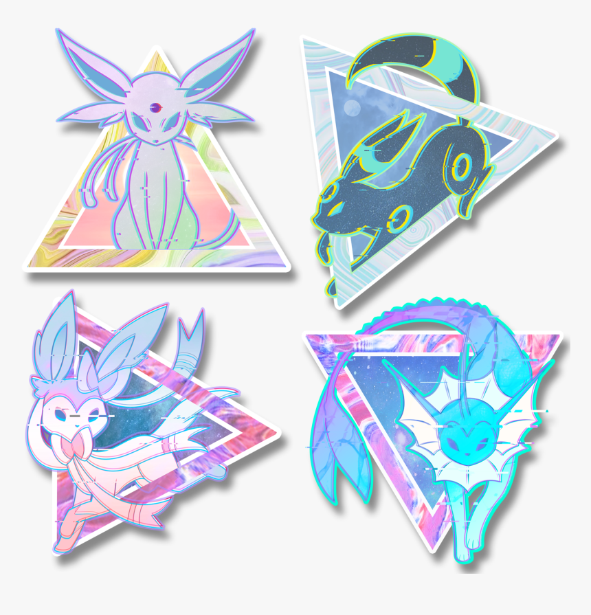 Image Of 【e E V E E W A V E】 - Vaporeon Sticker Vinyl, HD Png Download, Free Download