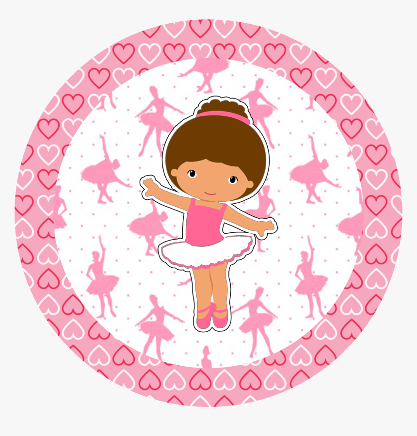 Bailarina Adesivo Redondo - Fundo Png Bailarina Desenho, Transparent Png, Free Download
