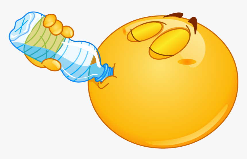 Drinking Water Emoji 116 Decal - Clipart Drinking Water, HD Png Download, Free Download