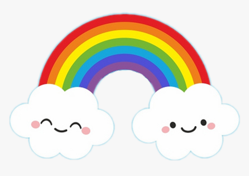 Rainbow With Cloud Clipart - Festa Arco Iris Para Imprimir, HD Png Download, Free Download