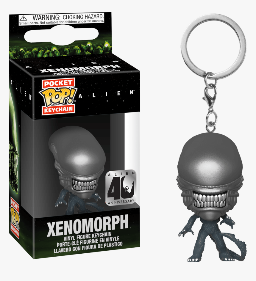 Xenomorph 40th Anniversary Pocket Pop Vinyl Keychain - Funko Pop Alien 40th Xenomorph, HD Png Download, Free Download