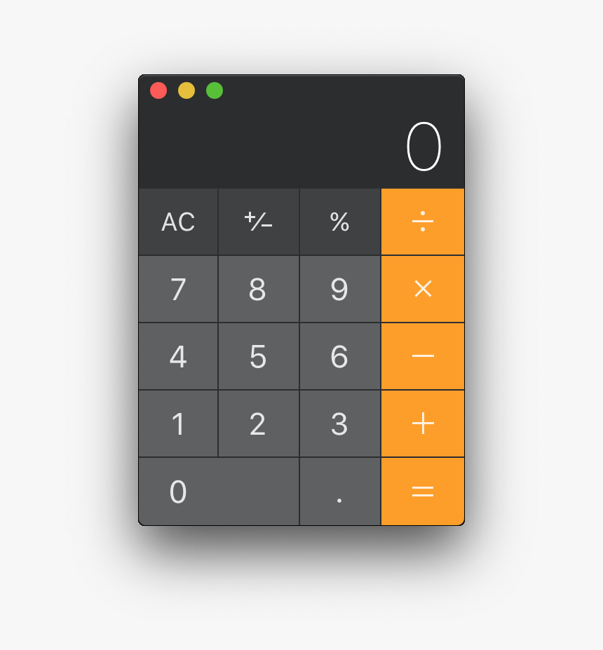 Calculator On Macos - Mac Os Calculator, HD Png Download, Free Download