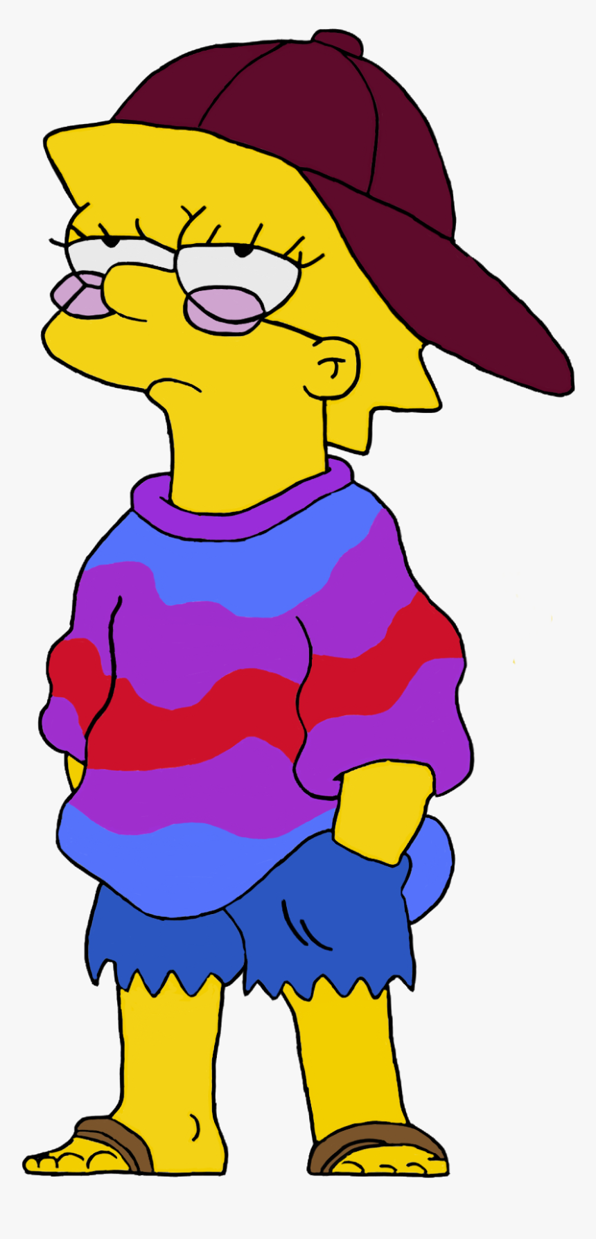 Png Sticker Stickers Simpsons Simpson Aesthetic Aesthetic Lisa Simpson Drawing Transparent Png Kindpng