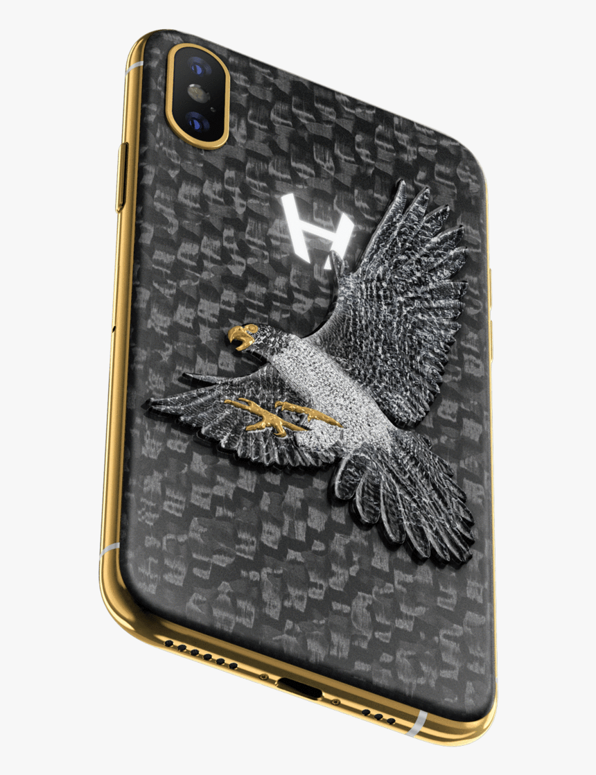 Hadoro Iphone X/xs Hunting Falcon - Bald Eagle, HD Png Download, Free Download