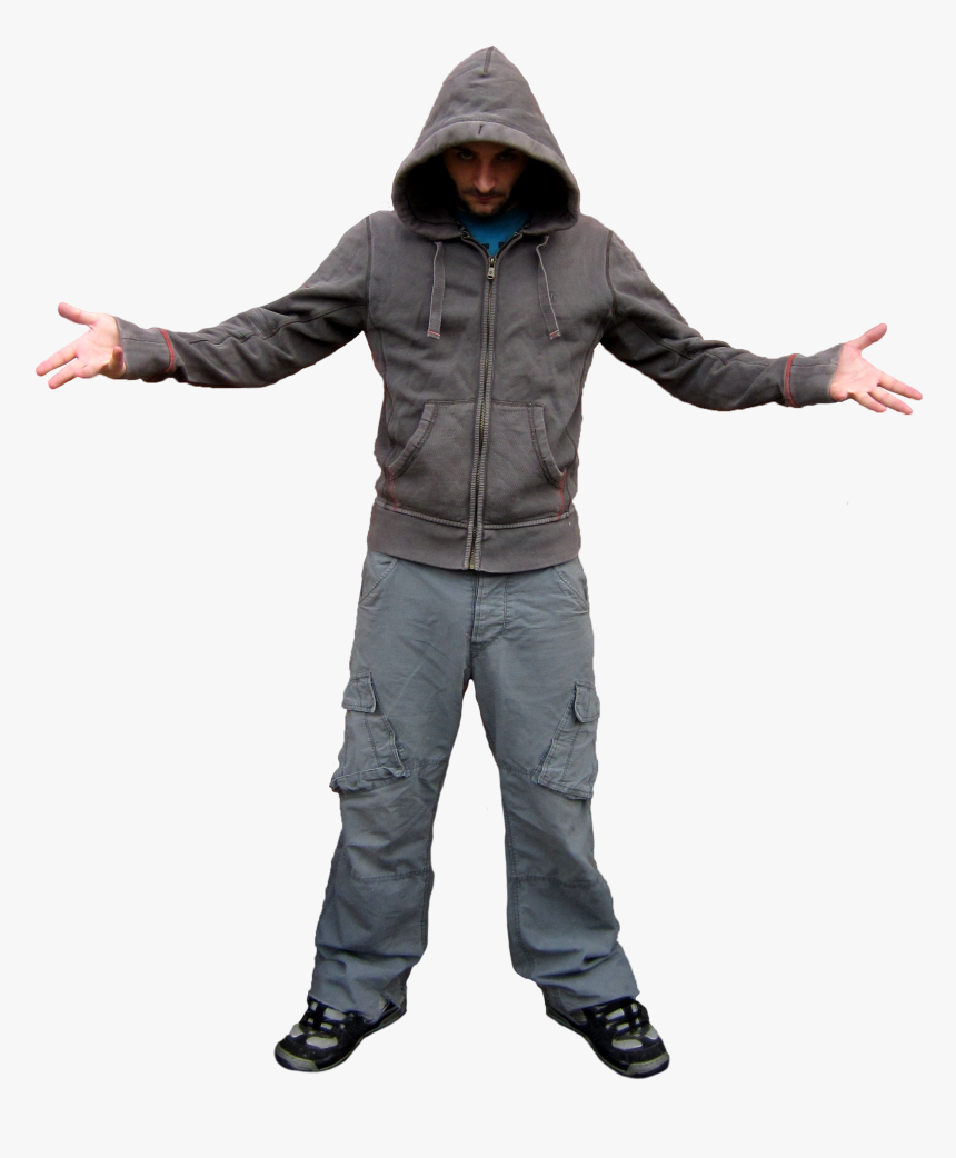 Man In Hoodie Png, Transparent Png, Free Download